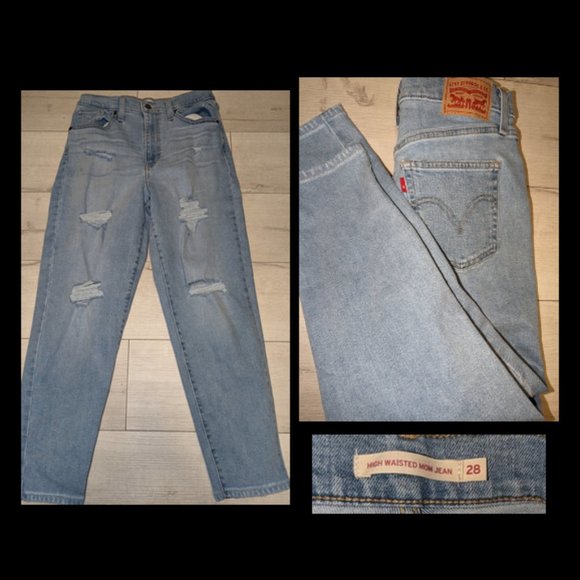 Levi's Denim - Levi's Original Women's High-Waisted Mom Cropped Jeans Sz 28